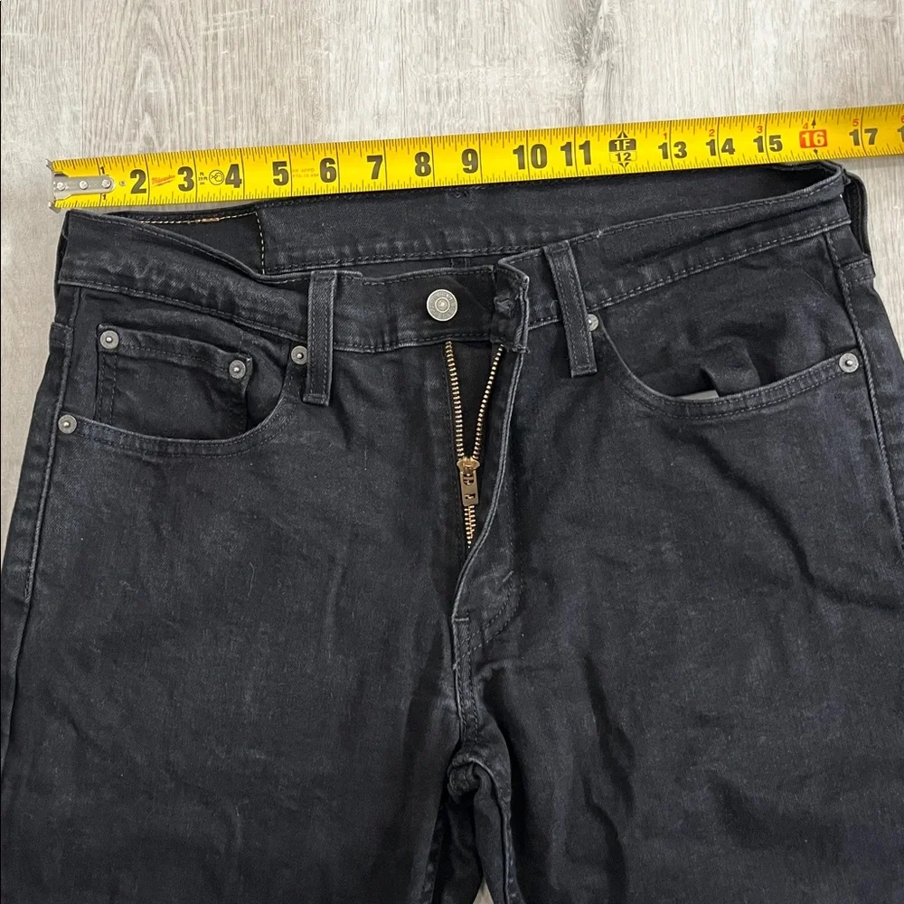 Levi’s‎ 514 Straight Fit Black Jeans Mens 32x34 Stretch Denim Classic 00514-0730